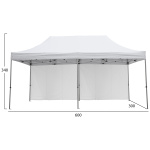 GAZEBO ΕΠΑΓΓΕΛΜΑΤΙΚΟ ΒΑΡΕΩΣ ΤΥΠΟΥ CRESSEN HM21099 ΠΤΥΣΣΟΜΕΝΟ ΑΛΟΥΜΙΝΙΟΥ 3x6x3,4Yμ - Image 2