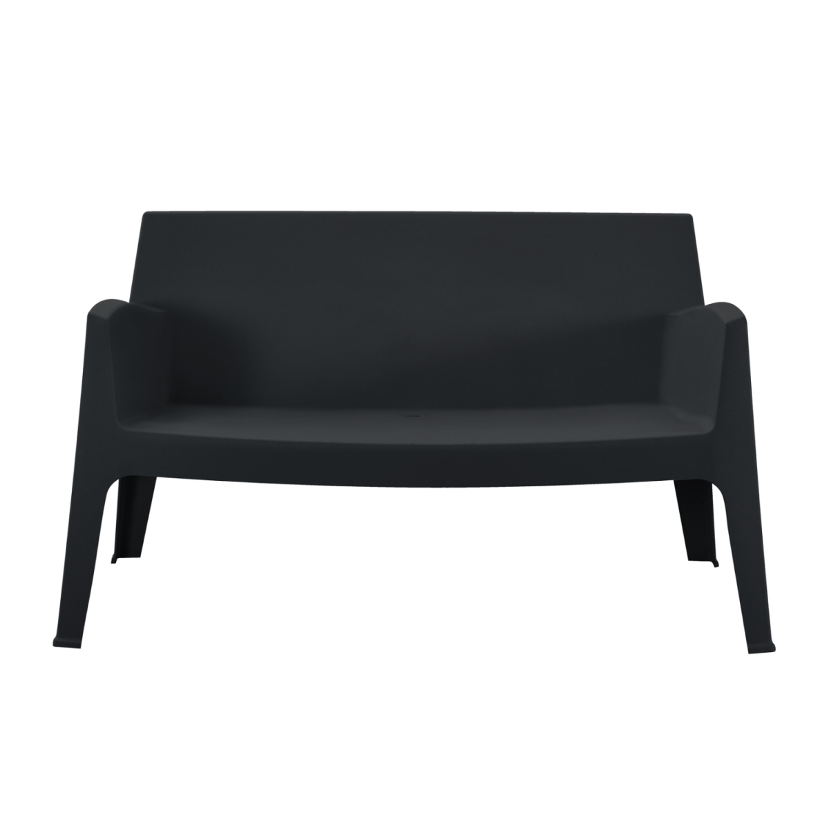 ΚΑΝΑΠΕΣ 2-ΘΕΣΙΟΣ ΠΟΛΥΠΡΟΠΥΛΕΝΙΟΥ SLEEK HM6366.02 ΧΡΩΜΑ ΜΑΥΡΟ 133x68x73Υεκ. - Image 3