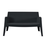ΚΑΝΑΠΕΣ 2-ΘΕΣΙΟΣ ΠΟΛΥΠΡΟΠΥΛΕΝΙΟΥ SLEEK HM6366.02 ΧΡΩΜΑ ΜΑΥΡΟ 133x68x73Υεκ. - Image 3