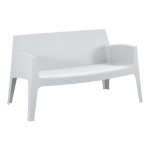 ΚΑΝΑΠΕΣ 2-ΘΕΣΙΟΣ ΠΟΛΥΠΡΟΠΥΛΕΝΙΟΥ SLEEK HM6366.01 ΧΡΩΜΑ ΛΕΥΚΟ 133x68x73Υεκ.