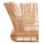 ΚΑΝΑΠΕΣ ΕΞ. ΧΩΡΟΥ ZEPHYR HM5988 ΚΑΛΑΜΙΑ RATTAN ΦΥΣΙΚΟ-ΜΠΕΖ ΜΑΞΙΛΑΡΙΑ 200x120x142Yεκ. - Image 4