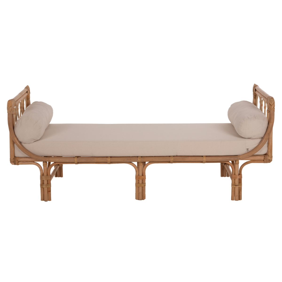 ΚΑΝΑΠΕΣ ΕΞΩΤΕΡΙΚΟΥ ΧΩΡΟΥ CHARMELLA HM9659 ΦΥΣΙΚΟ RATTAN-ΜΠΕΖ ΜΑΞΙΛΑΡΙΑ 187x69x76Yεκ. - Image 3