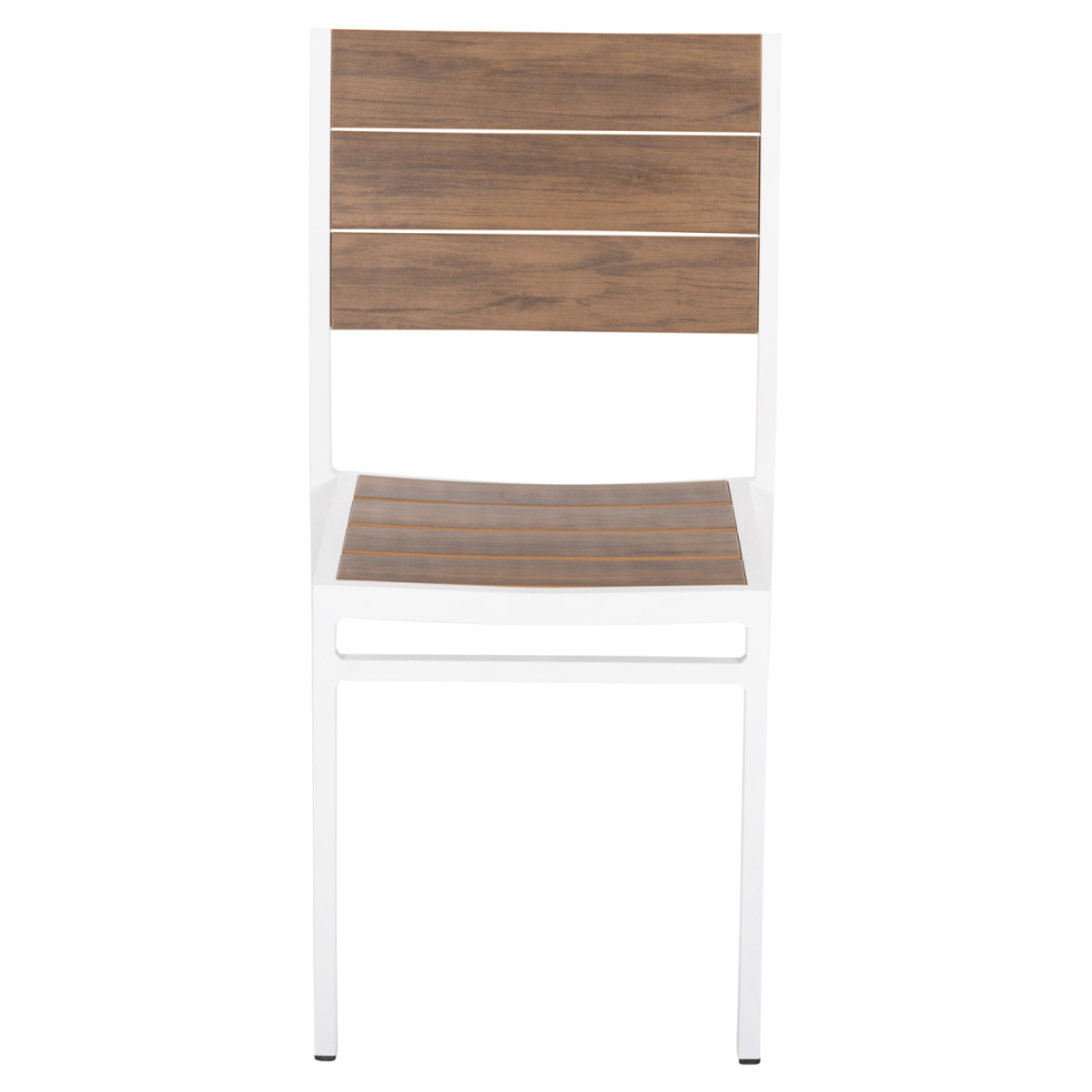 ΚΑΡΕΚΛΑ ΑΛΟΥΜΙΝΙΟΥ SAGA HM6063.01 ΛΕΥΚΗ ΜΕ POLYWOOD 46x52x86Υεκ. - Image 3