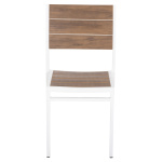 ΚΑΡΕΚΛΑ ΑΛΟΥΜΙΝΙΟΥ SAGA HM6063.01 ΛΕΥΚΗ ΜΕ POLYWOOD 46x52x86Υεκ. - Image 3