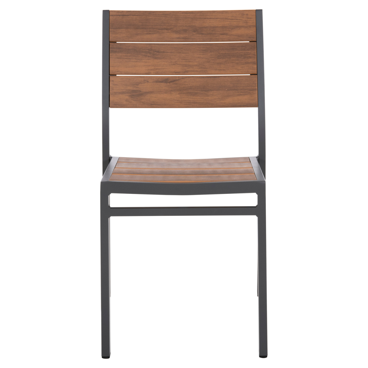 ΚΑΡΕΚΛΑ ΑΛΟΥΜΙΝΙΟΥ SAGA HM6063.02 ΣΚΟΥΡΟ ΓΚΡΙ ΜΕ POLYWOOD 46x52x86Υεκ. - Image 3