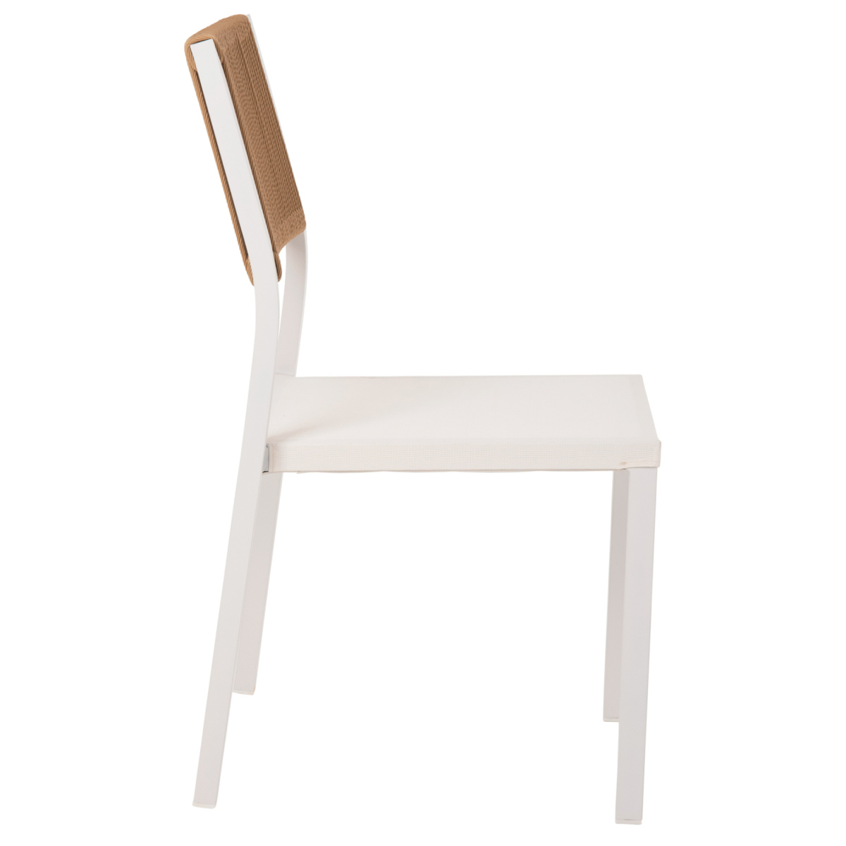 ΚΑΡΕΚΛΑ ΑΛΟΥΜΙΝΙΟΥ ΛΕΥΚΗ ΜΠΕΖ RATTAN & TEXTLINE HM5921.02 46x55,5x83Yεκ. - Image 4