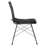 ΚΑΡΕΚΛΑ ΕΞ.ΧΩΡΟΥ ALLEGRA HM5453.12 ΜΕΤΑΛΛΟ-ΜΑΞΙΛΑΡΙ-WICKER ΜΑΥΡΟ 52x52x83,5Yεκ. - Image 4