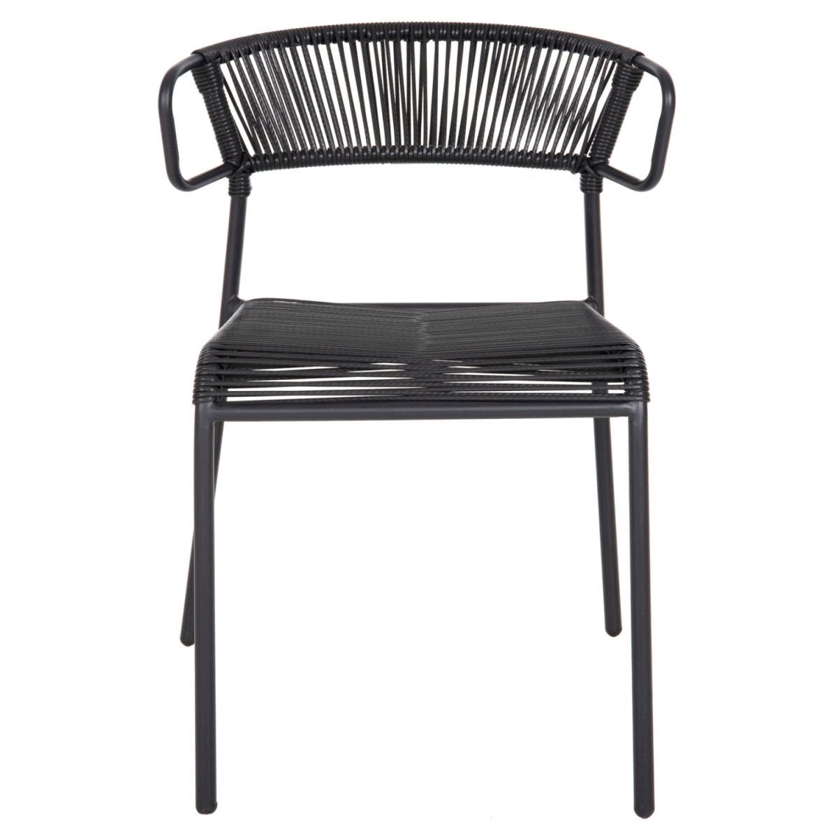 ΚΑΡΕΚΛΑ SUKI HM6053.02 ΜΕΤΑΛΛO KAI ΣΥΝΘΕΤΙΚΟ RATTAN ΣΕ ΜΑΥΡΟ 54x62x80Υεκ - Image 3
