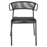 ΚΑΡΕΚΛΑ SUKI HM6053.02 ΜΕΤΑΛΛO KAI ΣΥΝΘΕΤΙΚΟ RATTAN ΣΕ ΜΑΥΡΟ 54x62x80Υεκ - Image 3