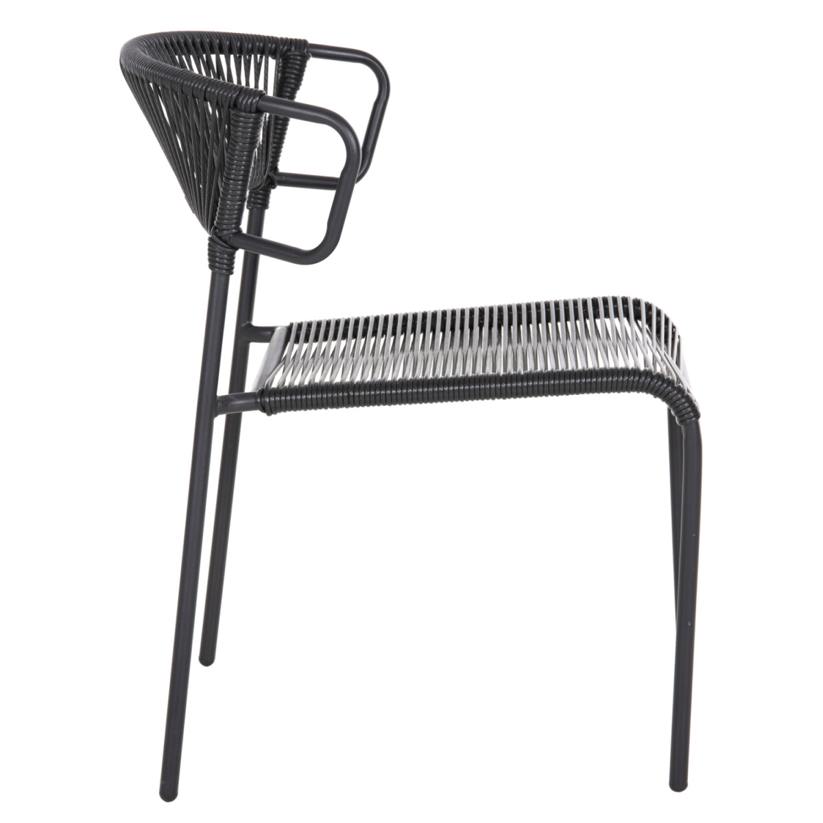 ΚΑΡΕΚΛΑ SUKI HM6053.02 ΜΕΤΑΛΛO KAI ΣΥΝΘΕΤΙΚΟ RATTAN ΣΕ ΜΑΥΡΟ 54x62x80Υεκ - Image 4