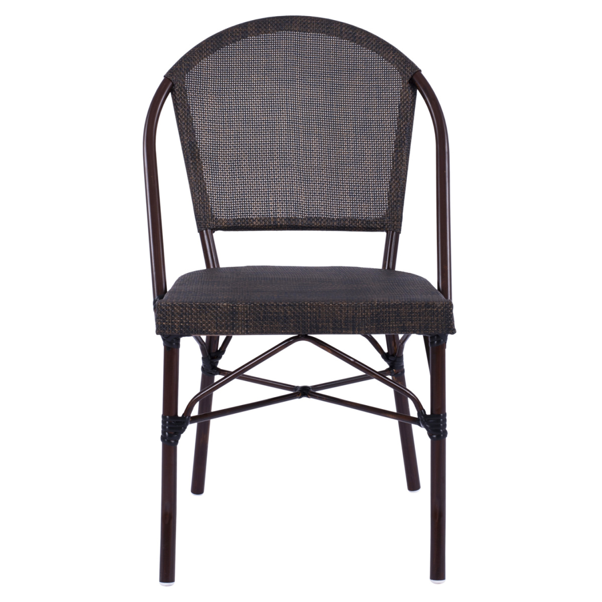 ΚΑΡΕΚΛΑ PRETORIA ΜΕΤΑΛΛΙΚΗ BAMBOO LOOK ΚΑΦΕ HM5718 54x62x89 εκ. - Image 3