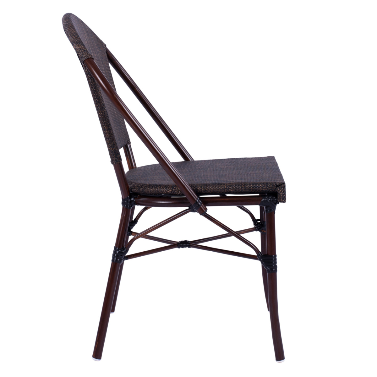 ΚΑΡΕΚΛΑ PRETORIA ΜΕΤΑΛΛΙΚΗ BAMBOO LOOK ΚΑΦΕ HM5718 54x62x89 εκ. - Image 4