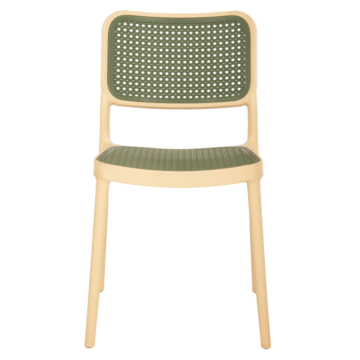 ΚΑΡΕΚΛΑ ΠΟΛΥΠΡΟΠΥΛΕΝΙΟΥ MEKO HM5934.04 ΜΠΕΖ ΜΕ OLIVE GREEN ΨΑΘΑ 51x52x80Υεκ. - Image 3