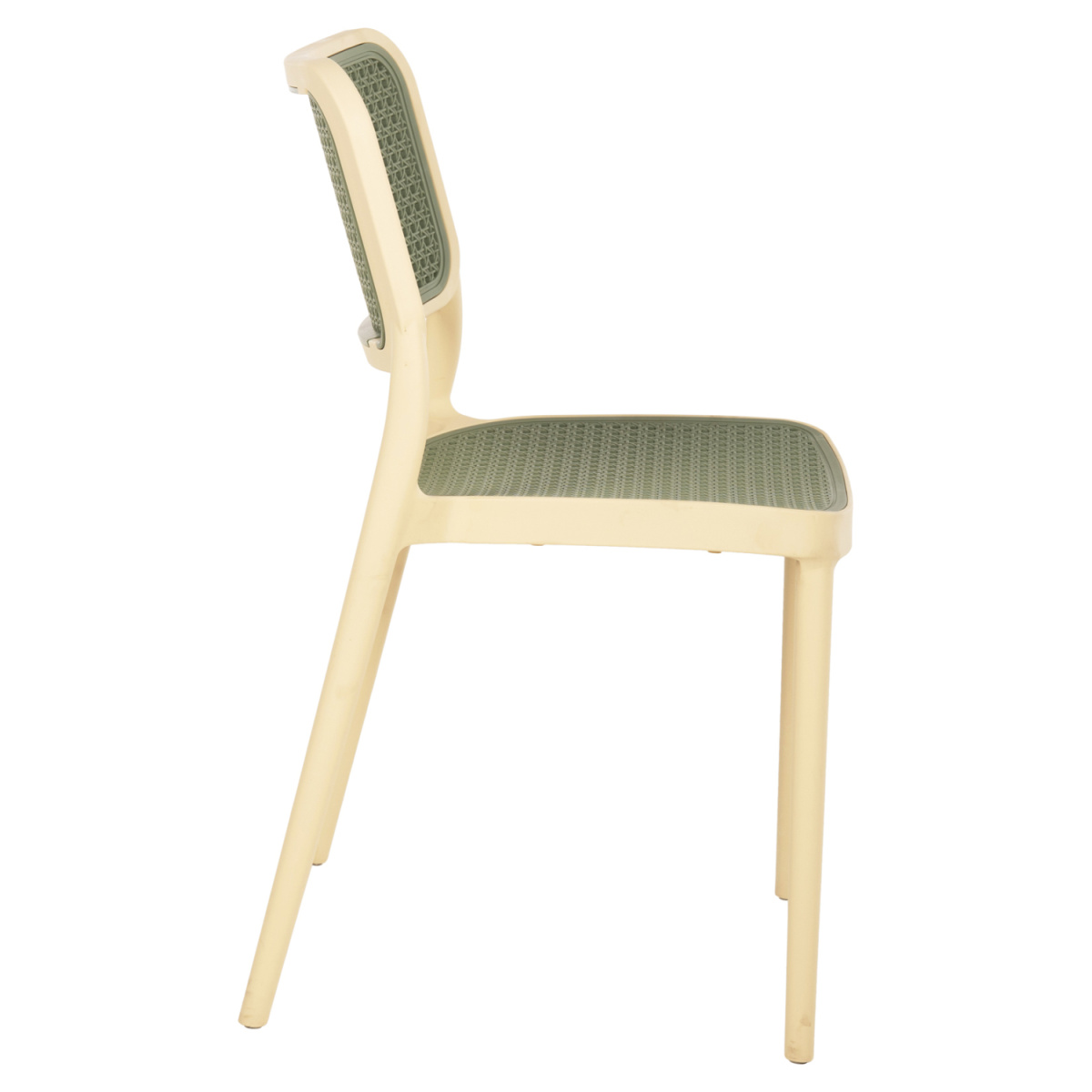 ΚΑΡΕΚΛΑ ΠΟΛΥΠΡΟΠΥΛΕΝΙΟΥ MEKO HM5934.04 ΜΠΕΖ ΜΕ OLIVE GREEN ΨΑΘΑ 51x52x80Υεκ. - Image 4