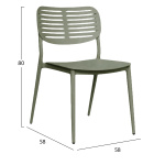 ΚΑΡΕΚΛΑ ΤΡΑΠΕΖΑΡΙΑΣ HILLIARD HM6645.07 ΑΛΟΥΜΙΝΙΟ OLIVE GREEN 44.5x58x80Υεκ - Image 2