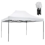 ΚΙΟΣΚΙ/GAZEBO MATTHEW HM6311 ΠΤΥΣΣΟΜΕΝΟ-ΣΚΕΛΕΤΟΣ ΜΕΤΑΛ.ΜΑΥΡΟΣ-ΛΕΥΚΟ ΥΦΑΣΜΑ 3x4,5x3,10Yμ