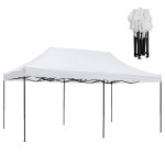 ΚΙΟΣΚΙ/GAZEBO MATTHEW HM6312 ΠΤΥΣΣΟΜΕΝΟ-ΣΚΕΛΕΤΟΣ ΜΕΤΑΛ.ΜΑΥΡΟΣ-ΛΕΥΚΟ ΥΦΑΣΜΑ 300x600x310Yεκ