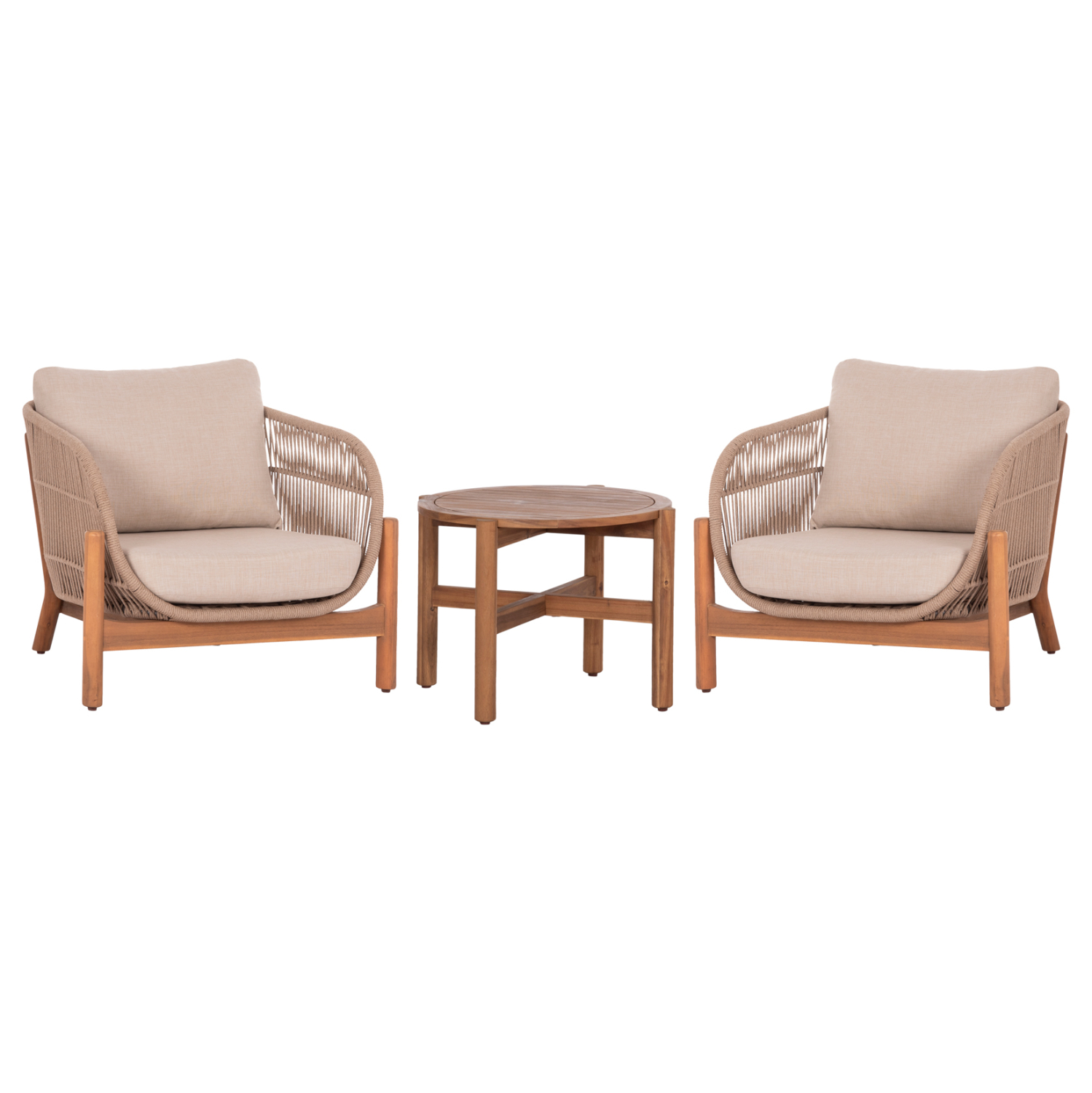 lounge-set-fb921214-trapezi-2-polythrone LOUNGE ΣΕΤ SANJI HM21214 ΤΡΑΠΕΖΙ & 2 ΠΟΛΥΘΡΟΝΕΣ--ΞΥΛΟ ΑΚΑΚΙΑΣ-ΑΛΟΥΜΙΝΙΟ-ΣΧΟΙΝΙ - Image 1