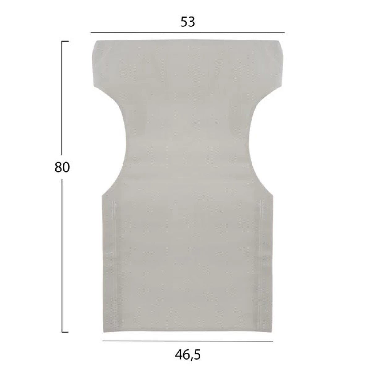 ΜΑΞΙΛΑΡΙ TEXTILENE 600gr/m2 2X1 ΕΚΡΟΥ ΓΙΑ ΠΟΛΥΘΡΟΝΑ ΣΚΗΝΟΘΕΤΗ HM5272.60 46.5Χ53Χ80Υεκ. - Image 2