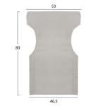 ΜΑΞΙΛΑΡΙ TEXTILENE 600gr/m2 2X1 ΕΚΡΟΥ ΓΙΑ ΠΟΛΥΘΡΟΝΑ ΣΚΗΝΟΘΕΤΗ HM5272.60 46.5Χ53Χ80Υεκ. - Image 2