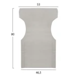 ΜΑΞΙΛΑΡΙ TEXTILENE 600gr/m2 2X1 ΕΚΡΟΥ ΓΙΑ ΠΟΛΥΘΡΟΝΑ ΣΚΗΝΟΘΕΤΗ HM5272.60 46.5Χ53Χ80Υεκ. - Image 2