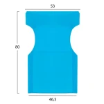 ΜΑΞΙΛΑΡΙ TEXTILENE 600gr/m2 2X1 ΓΑΛΑΖΙΟ ΓΙΑ ΠΟΛΥΘΡΟΝΑ ΣΚΗΝΟΘΕΤΗ HM5272.08 46.5Χ53Χ80Υεκ. - Image 2