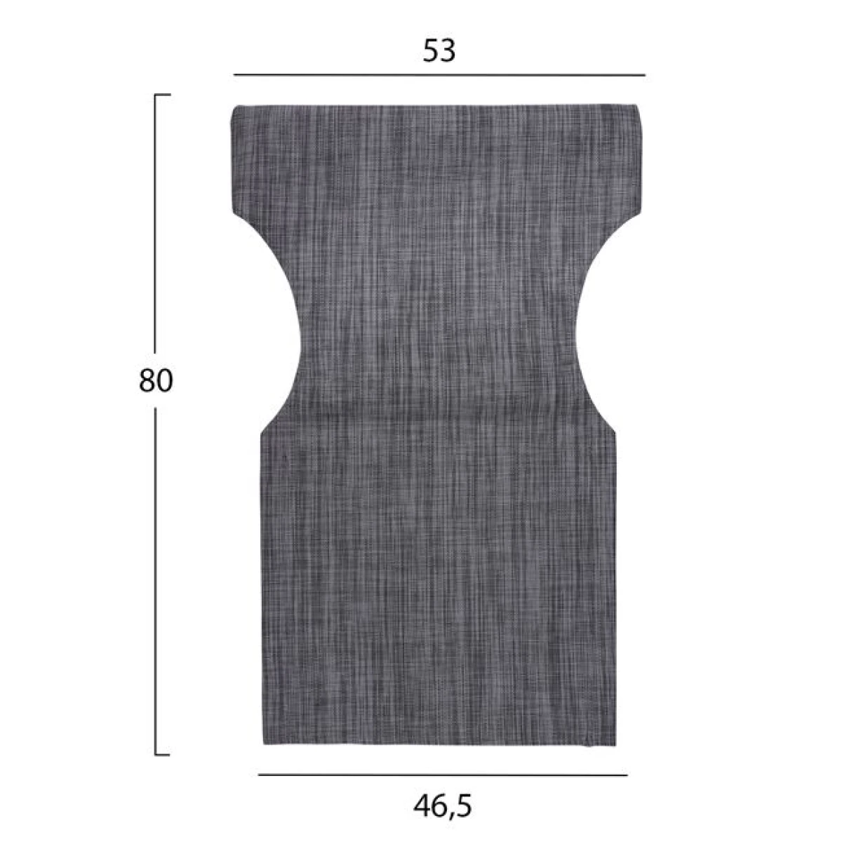 ΜΑΞΙΛΑΡΙ TEXTILENE 600gr/m2 2X1 ΓΚΡΙ ΓΙΑ ΠΟΛΥΘΡΟΝΑ ΣΚΗΝΟΘΕΤΗ HM5272.10 46.5Χ53Χ80Υεκ. - Image 2
