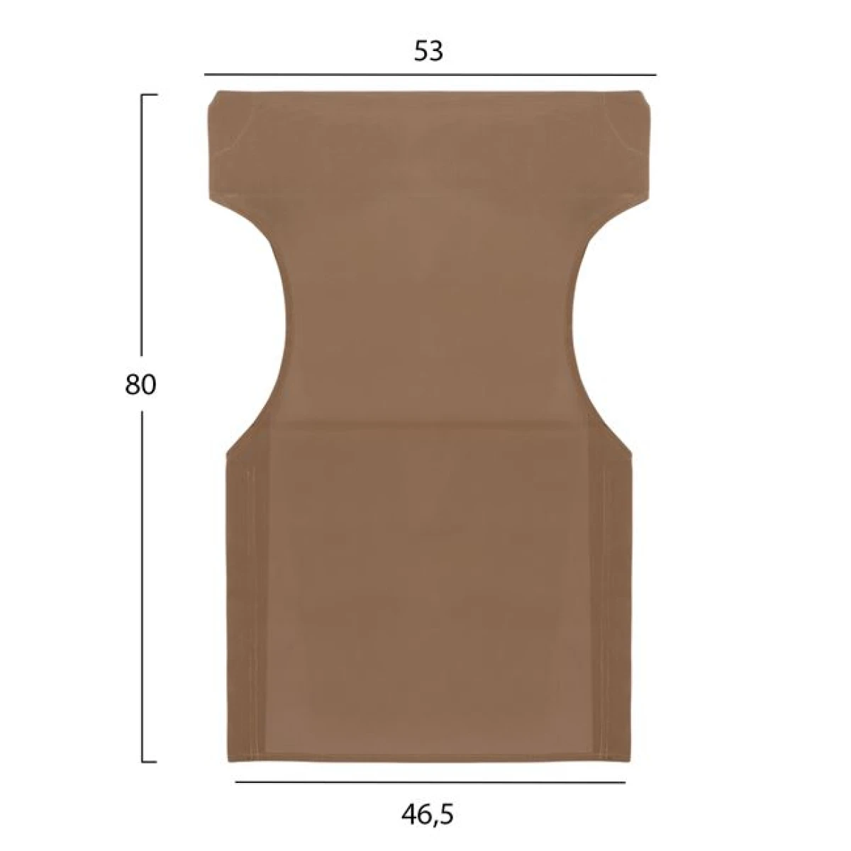 ΜΑΞΙΛΑΡΙ TEXTILENE 600gr/m2 2X1 MOKA ΓΙΑ ΠΟΛΥΘΡΟΝΑ ΣΚΗΝΟΘΕΤΗ HM5272.04 46.5Χ53Χ80Υεκ. - Image 2