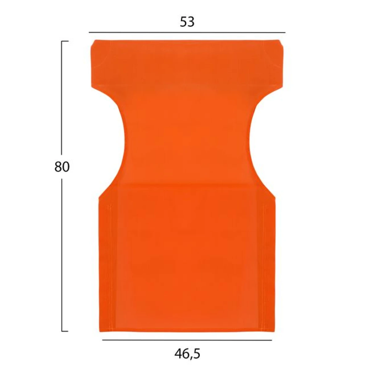 ΜΑΞΙΛΑΡΙ TEXTILENE 600gr/m2 2X1 ΠΟΡΤΟΚΑΛΙ ΓΙΑ ΠΟΛΥΘΡΟΝΑ ΣΚΗΝ. HM5272.02 46.5Χ53Χ80Υεκ. - Image 2