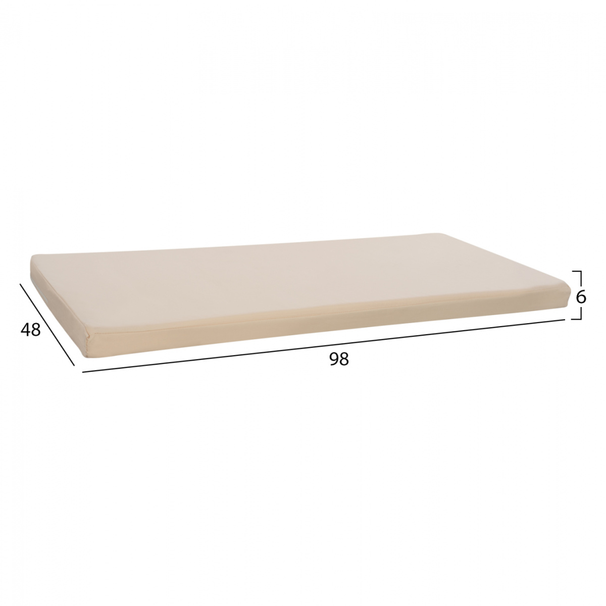ΜΑΞΙΛΑΡΙ ΓΙΑ ΠΑΓΚΑΚΙ POLYESTER CHIOS ΜΠΕΖ HM11241.01P 98Χ48Χ6εκ. - Image 2