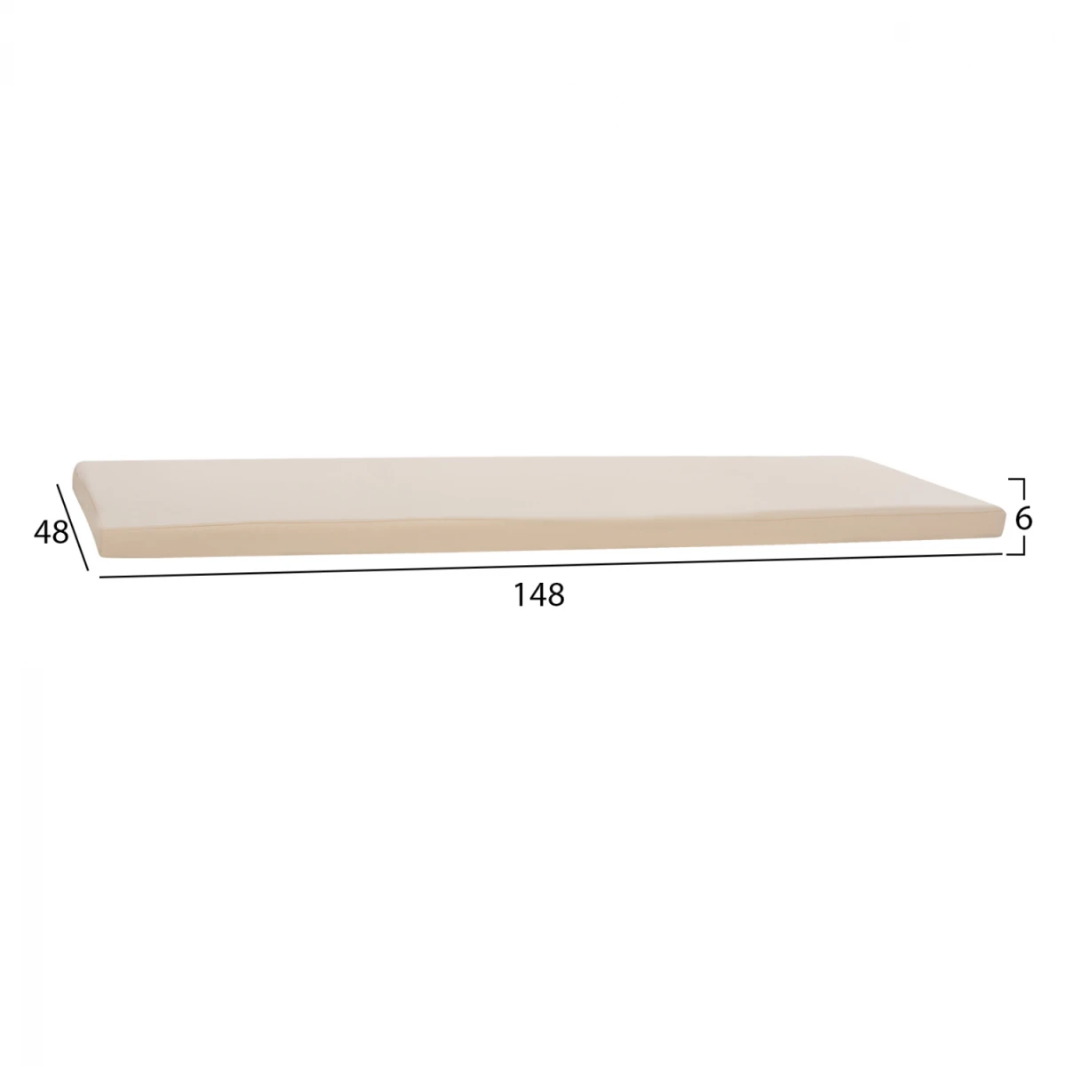 ΜΑΞΙΛΑΡΙ ΓΙΑ ΠΑΓΚΑΚΙ POLYESTER CHIOS ΜΠΕΖ HM11242.01P 148x48x6εκ. - Image 2
