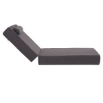 ΜΑΞΙΛΑΡΙ ΞΑΠΛΩΣΤΡΑΣ KIHEI HM21094.03 OLEFIN ΣΚΟΥΡΟ ΓΚΡΙ ΜΕ FOAM 198x70x20Υεκ - Image 3