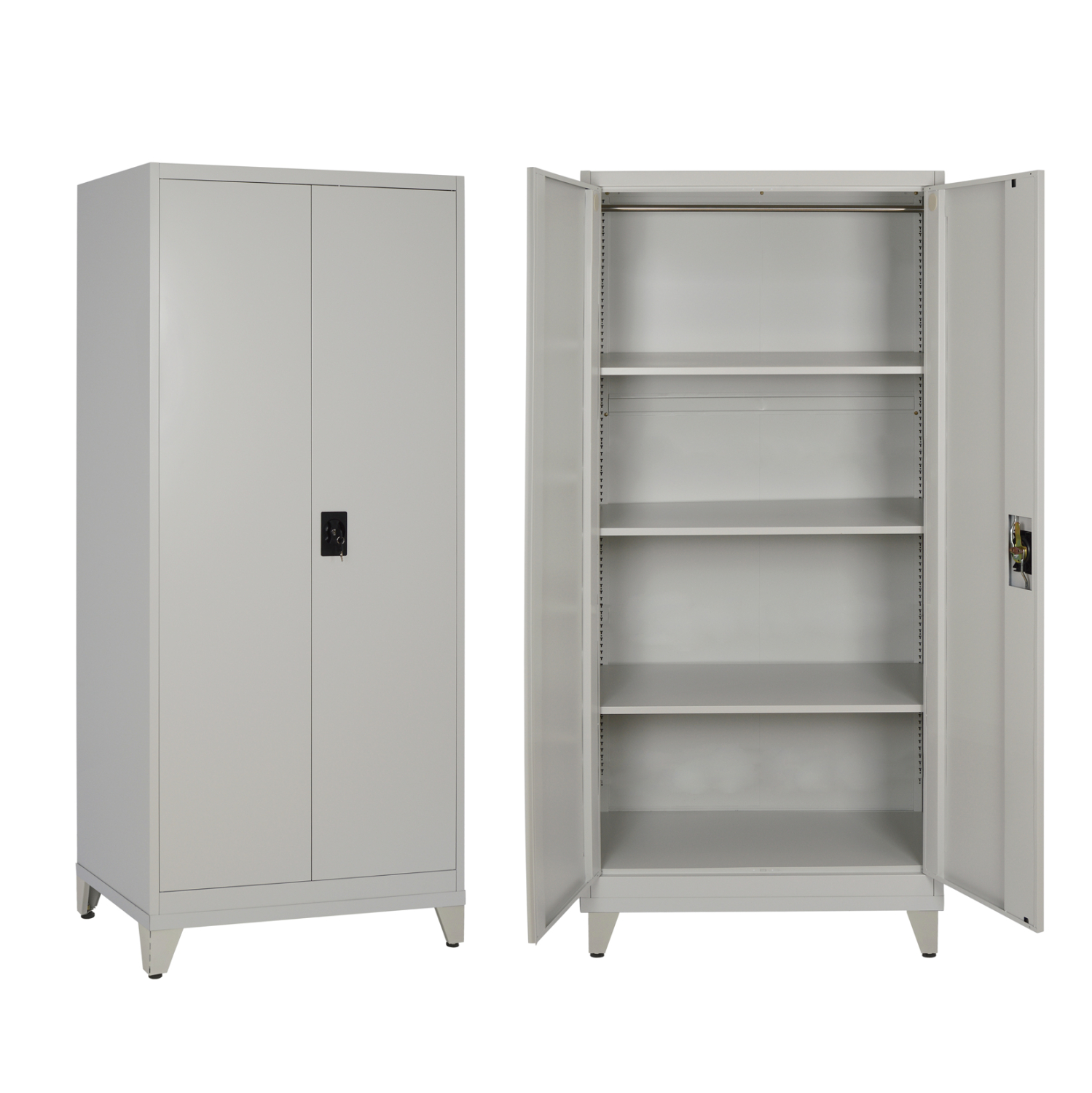ntoylapa-2fylli-metalliki-fb92128701-3-r ΝΤΟΥΛΑΠΑ 2ΦΥΛΛΗ ΜΕΤΑΛΛΙΚΗ HRONDA HM21287.01 3 ΡΑΦΙΑ-ΚΛΕΙΔΑΡΙΑ & ΠΟΔΙΑ 70x40x180Υεκ. - Image 1