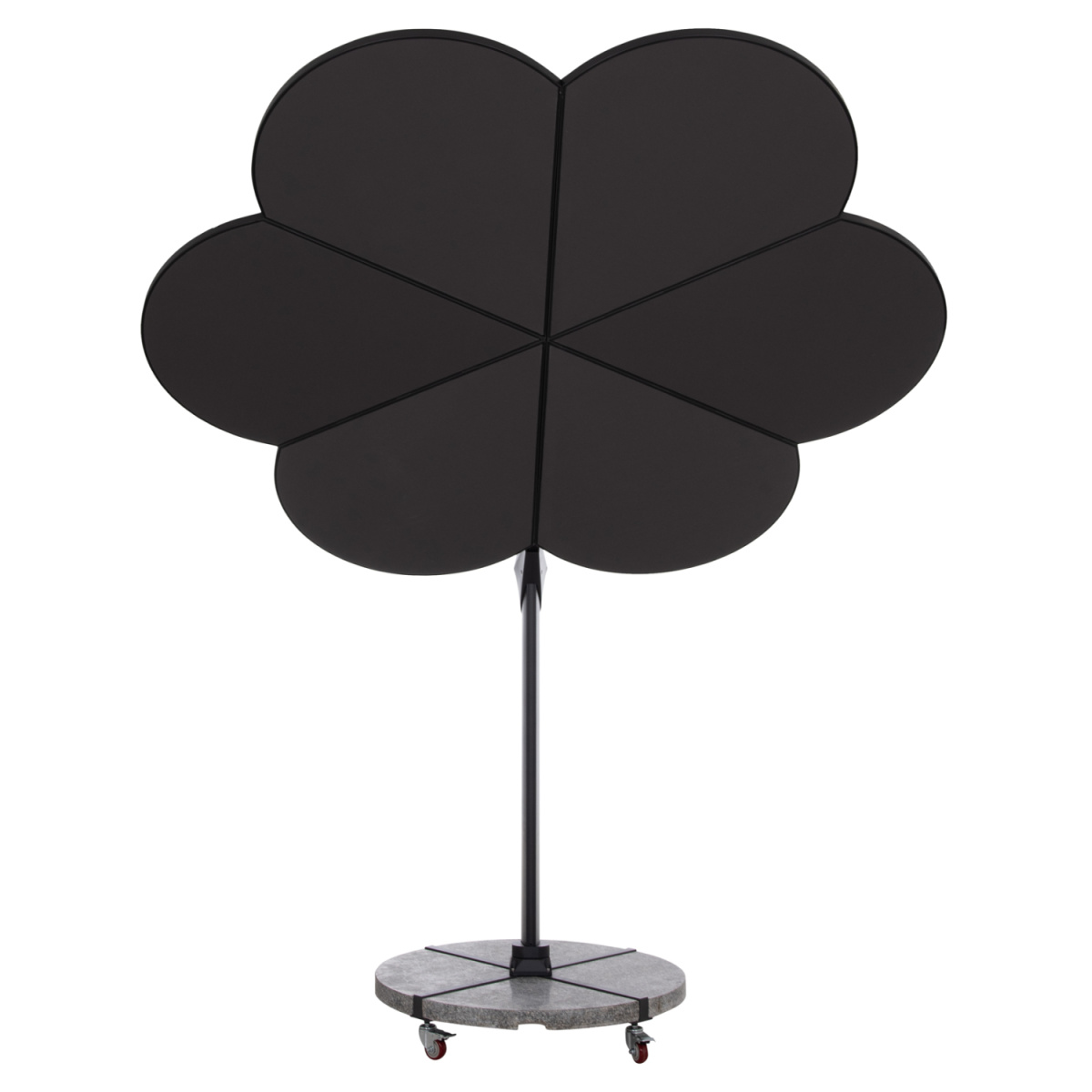 ΟΜΠΡΕΛΑ ΜΕ ΒΑΣΗ ΣΕΙΡΑ CANNOPY (flower) HM21286.01 ΑΛΟΥΜΙΝΙΟ-ΓΡΑΝΙΤΗΣ-ΜΟΛΥΒΙ ΧΡΩΜΑ 2,38x2,2μ - Image 3