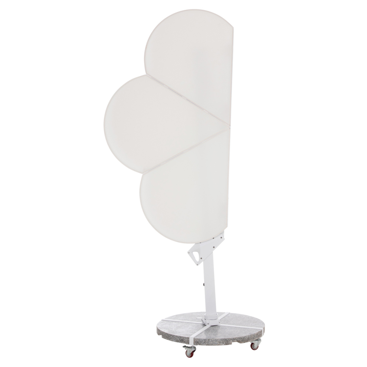 ΟΜΠΡΕΛΑ ΜΕ ΒΑΣΗ ΣΕΙΡΑ CANNOPY (flower) HM21286.02 ΑΛΟΥΜΙΝΙΟ-ΓΡΑΝΙΤΗΣ-ΛΕΥΚΟ 2,38x2,2μ - Image 4