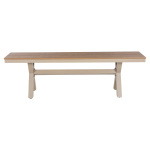 ΠΑΓΚΑΚΙ ΑΛΟΥΜΙΝΙΟΥ TAWNEE HM6038.04 ΣΑΜΠΑΝΙ-POLYWOOD ΚΑΘΙΣΜΑ ΦΥΣΙΚΟ 150x36x45Υεκ. - Image 3