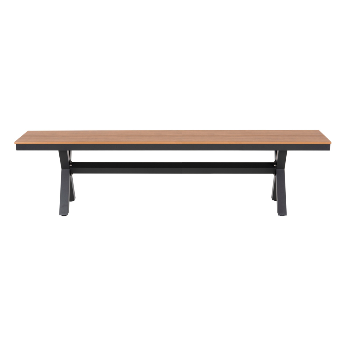 ΠΑΓΚΑΚΙ ΑΛΟΥΜΙΝΙΟΥ TAWNEE HM6040.01 ΑΝΘΡΑΚΙ-POLYWOOD ΚΑΘΙΣΜΑ ΦΥΣΙΚΟ 220x36x44,5Υεκ. - Image 3