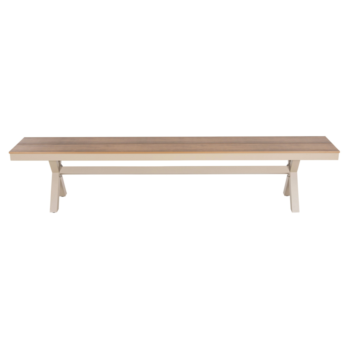 ΠΑΓΚΑΚΙ ΑΛΟΥΜΙΝΙΟΥ TAWNEE HM6040.04 ΣΑΜΠΑΝΙ-POLYWOOD ΚΑΘΙΣΜΑ ΦΥΣΙΚΟ 220x36x44,5Υεκ. - Image 3