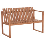 ΠΑΓΚΑΚΙ ΚΗΠΟΥ 2ΘΕΣΙΟ VED HM18124 ΞΥΛΟ TEAK--ΦΥΣΙΚΟ ΧΡΩΜΑ 130x60x86Υεκ.