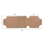 ΠΑΝΙ TEXTILENE 600gr/m2 2X1 ΑΝΤΑΛΛΑΚΤΙΚΟ ΞΑΠΛΩΣΤΡΑΣ HM5072.70 ΜΠΕΖ - Image 2