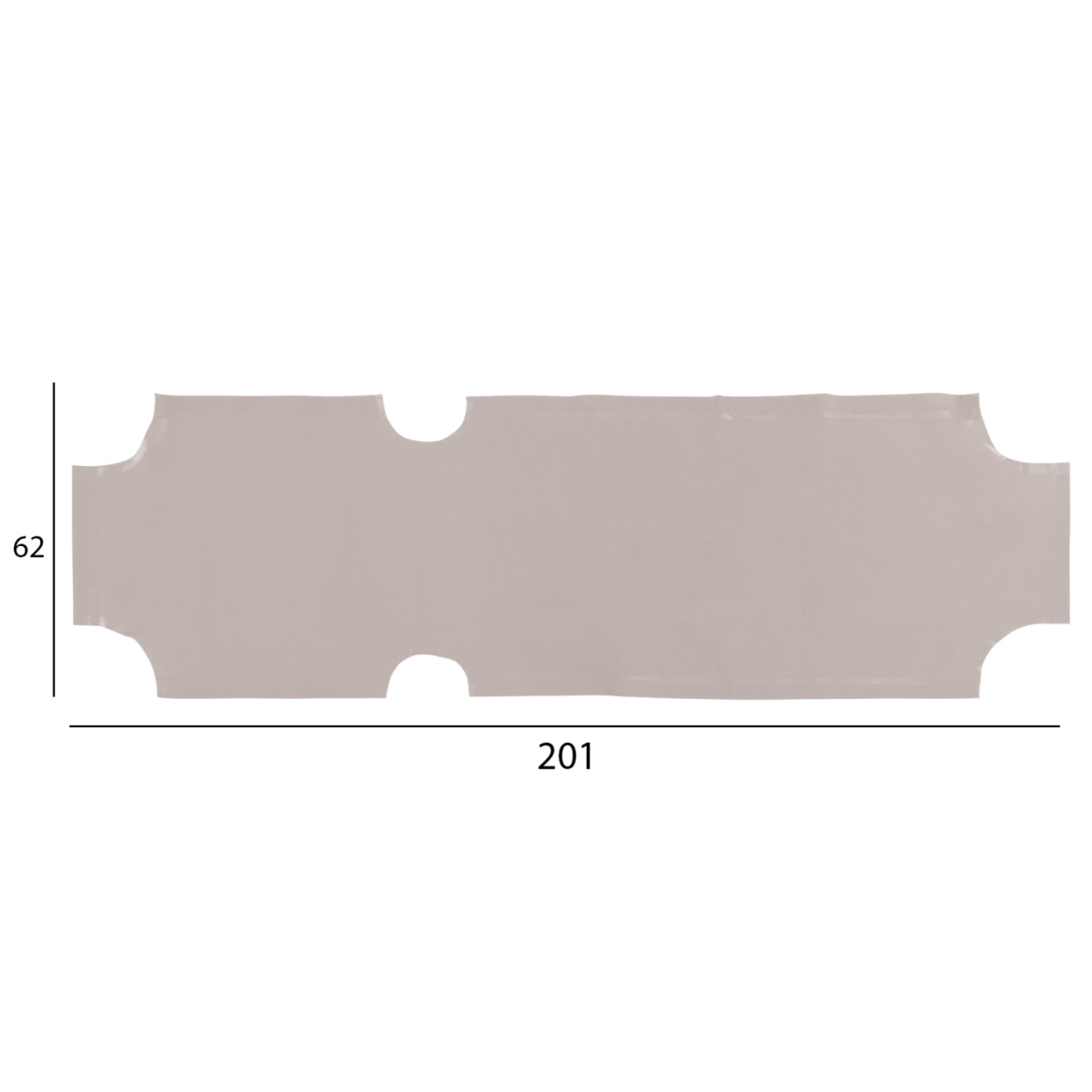 ΠΑΝΙ TEXTILENE 600gr/m2 2X1 ΑΝΤΑΛΛΑΚΤΙΚΟ ΞΑΠΛΩΣΤΡΑΣ HM5072.60 ΕΚΡΟΥ - Image 2