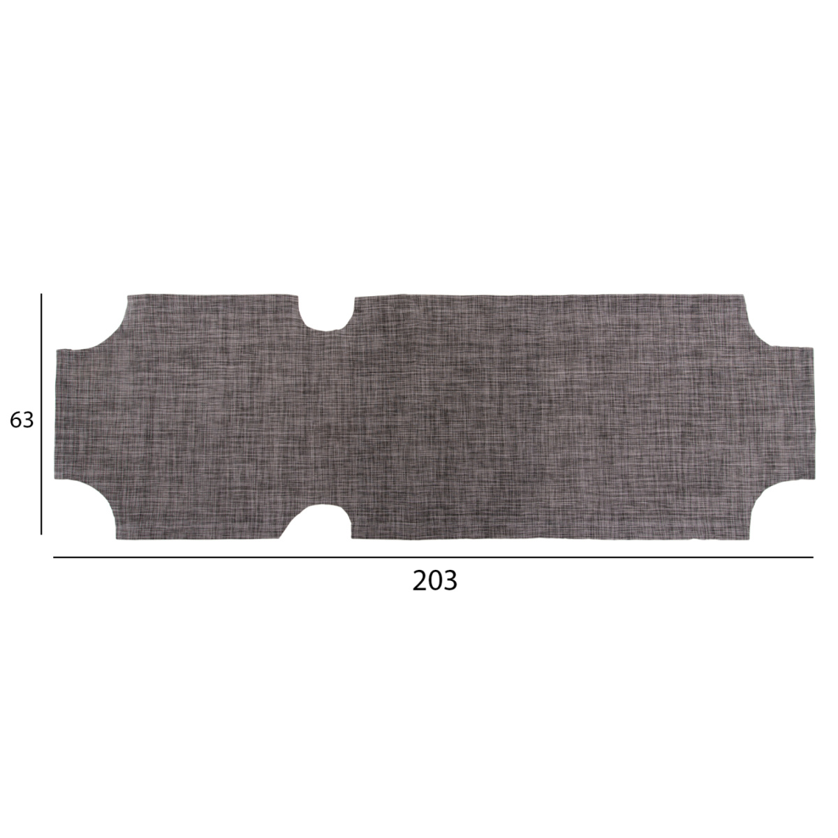 ΠΑΝΙ TEXTILENE 600gr/m2 2X1 ΑΝΤΑΛΛΑΚΤΙΚΟ ΞΑΠΛΩΣΤΡΑΣ HM5072.10 ΓΚΡΙ 201x62 εκ. - Image 3