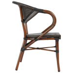ΠΟΛΥΘΡΟΝΑ ΑΛΟΥΜΙΝΙΟΥ CLAY BAMBOO LOOK ΚΑΦΕ ΜΕ TEXTLINE HM5025 60,5x59x81Υ - Image 4