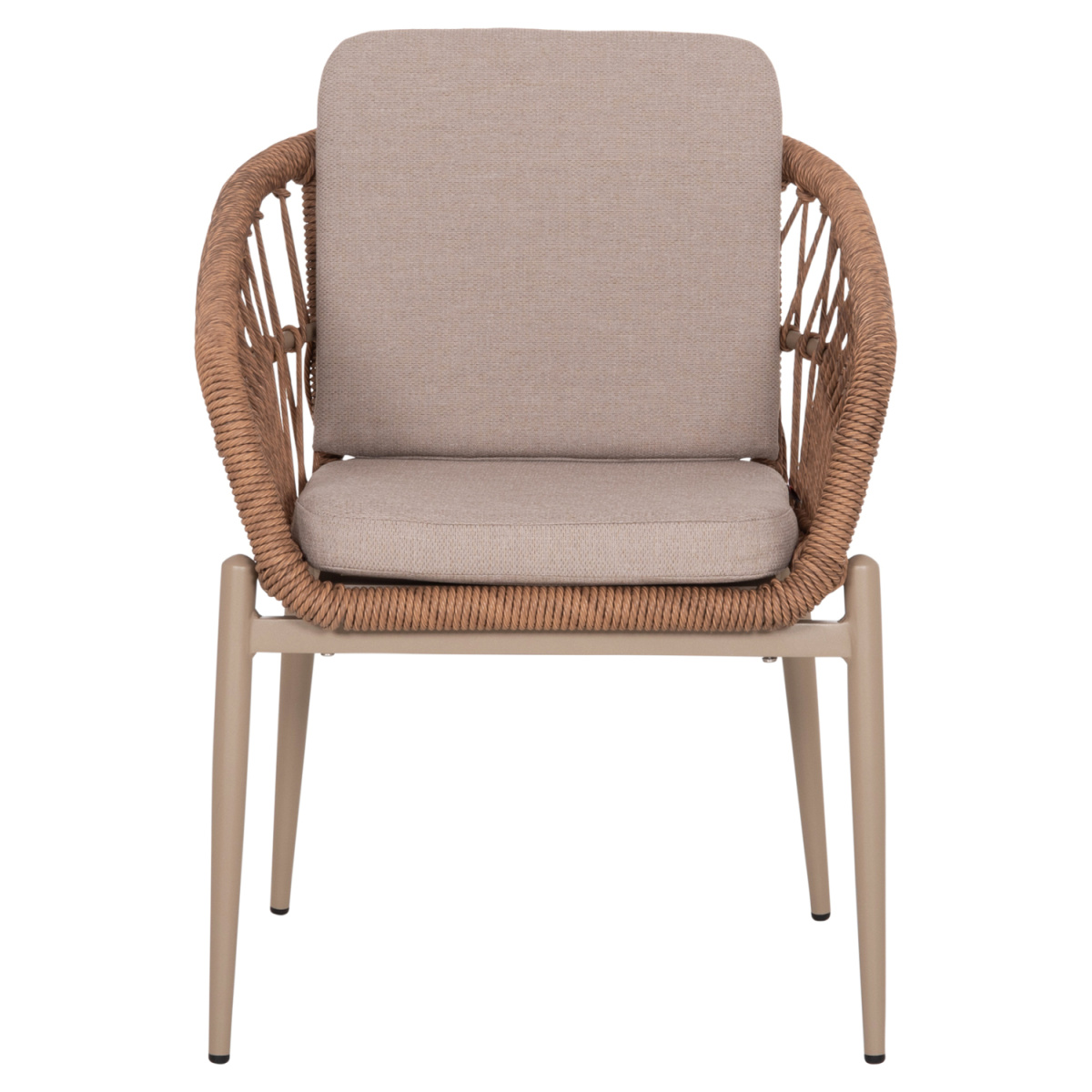 ΠΟΛΥΘΡΟΝΑ ΑΛΟΥΜΙΝΙΟΥ GALDIN HM6272.03 ΚΑΠΟΥΤΣΙΝΟ-P.E.RATTAN-ΜΠΕΖ ΥΦΑΣΜΑ 65x60x76Υεκ - Image 3