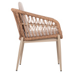 ΠΟΛΥΘΡΟΝΑ ΑΛΟΥΜΙΝΙΟΥ GALDIN HM6272.03 ΚΑΠΟΥΤΣΙΝΟ-P.E.RATTAN-ΜΠΕΖ ΥΦΑΣΜΑ 65x60x76Υεκ - Image 4