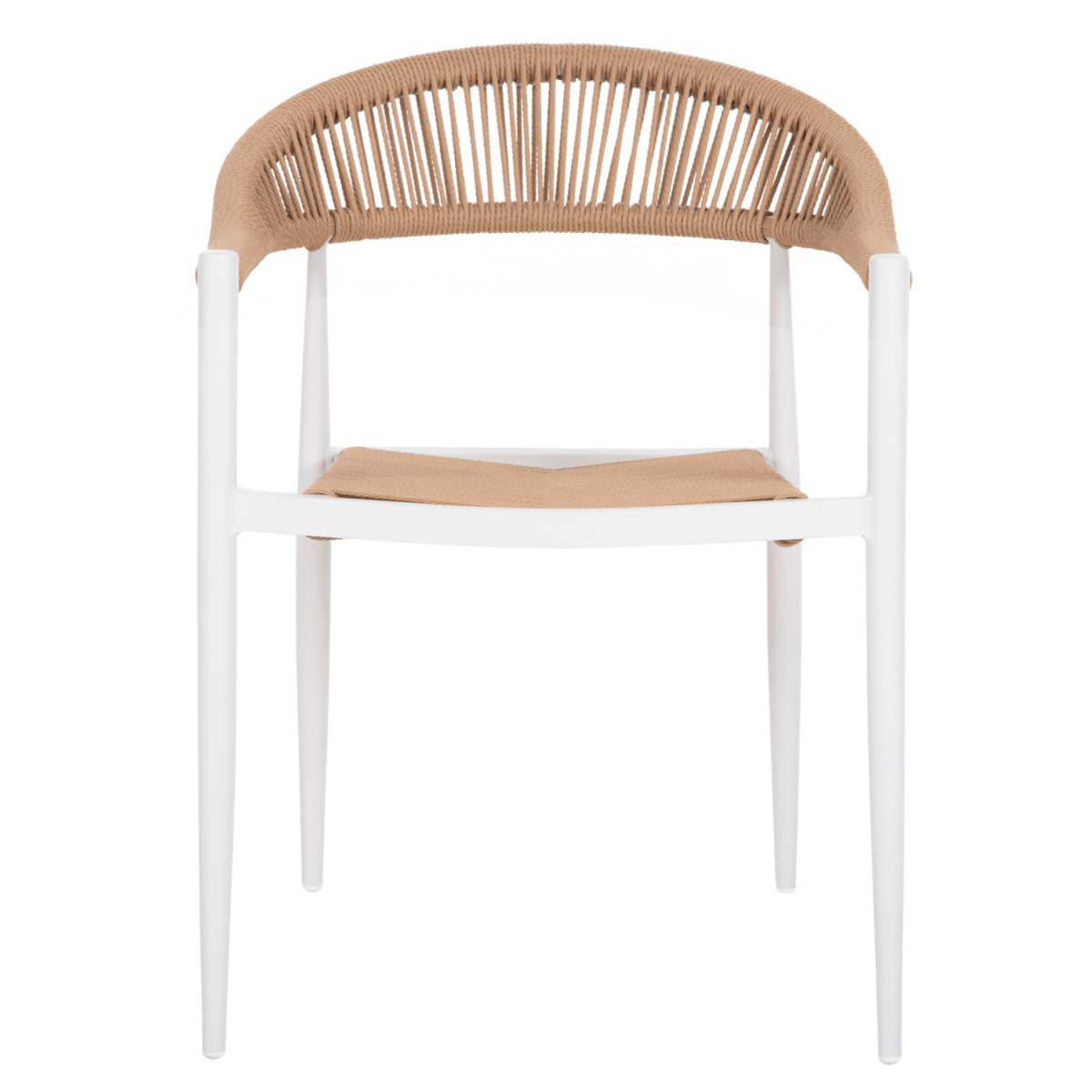 ΠΟΛΥΘΡΟΝΑ ΑΛΟΥΜΙΝΙΟΥ GRET HM5854.01 ΛΕΥΚΗ PE RATTAN ΜΠΕΖ 56x55,5x78Υεκ. - Image 3