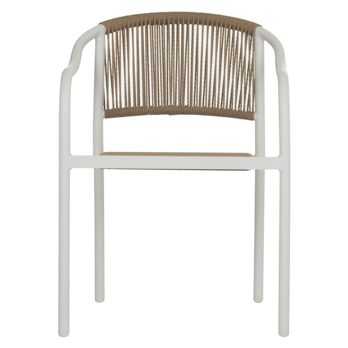 ΠΟΛΥΘΡΟΝΑ ΑΛΟΥΜΙΝΙΟΥ ΛΕΥΚΟ ΜΕ PE RATTAN WICKER HM5856.01 57x63x80Yεκ. - Image 3