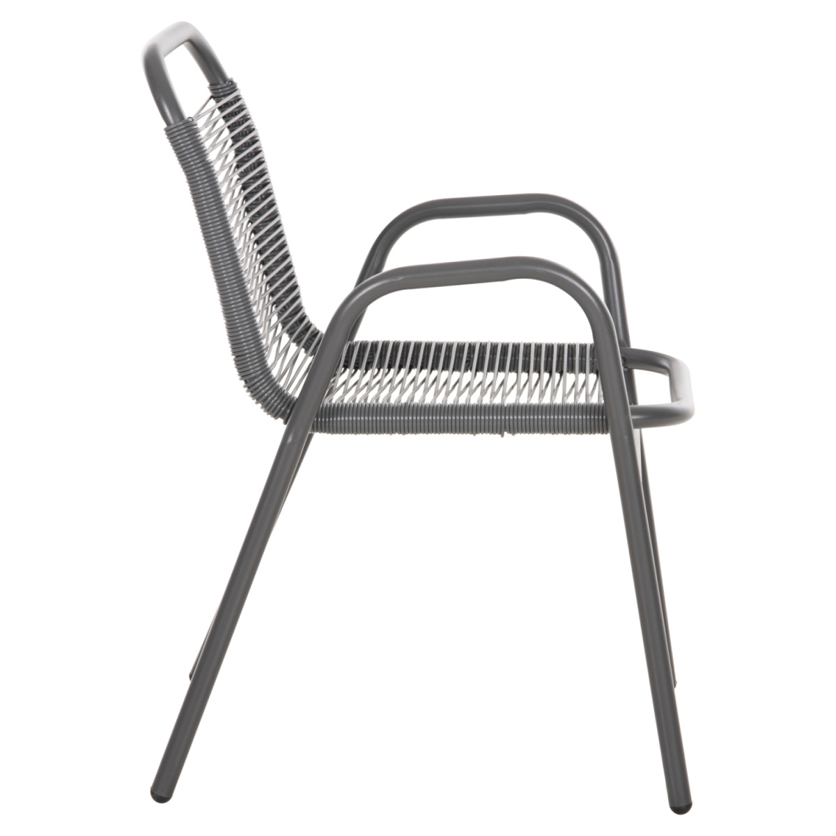 ΠΟΛΥΘΡΟΝΑ ΕΞ.ΧΩΡΟΥ AVRIL HM5968.01 ΜΕΤΑΛΛΟ ΚΑΙ ΣΥΝΘ.RATTAN ΣΕ ΓΚΡΙ 54,5x56x78Υεκ. - Image 4