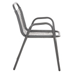 ΠΟΛΥΘΡΟΝΑ ΕΞ.ΧΩΡΟΥ AVRIL HM5968.01 ΜΕΤΑΛΛΟ ΚΑΙ ΣΥΝΘ.RATTAN ΣΕ ΓΚΡΙ 54,5x56x78Υεκ. - Image 4