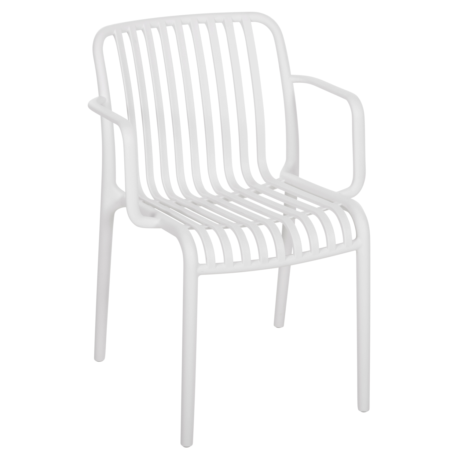polythrona-exotchoroy-fb9610501-leyko-po ΠΟΛΥΘΡΟΝΑ ΕΞΩΤ.ΧΩΡΟΥ CONVEE HM6105.01 ΛΕΥΚΟ ΠΟΛΥΠΡΟΠΥΛΕΝΙΟ 55x56x79Yεκ. - Image 1